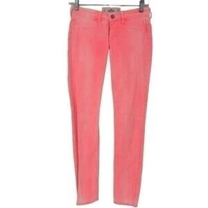 Hollister Hot Pink Skinny Jeans 1R 25x29